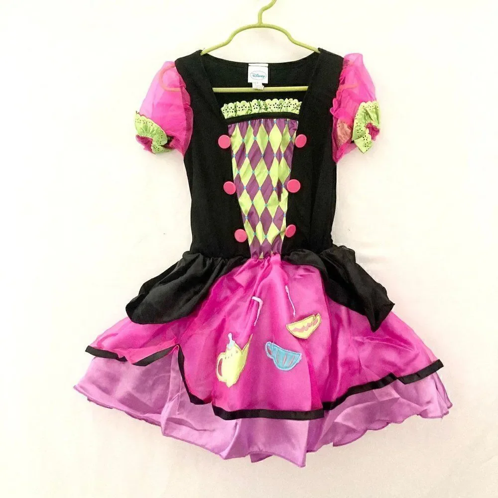 Nwot Girl's S Mad Hatter Halloween Costume